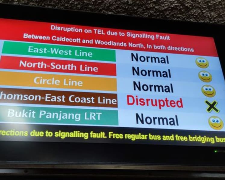Train services resume on Thomson-East Coast Line after more than 3-hour disruption