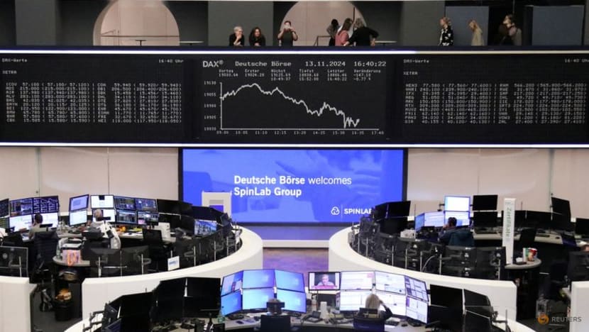 Stocks dip, dollar advances after data, Powell comments