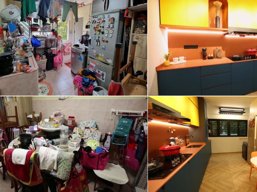 This Homeowner Had Enough Pots & Plastic Containers To Open A Food Stall, But Managed To Declutter For Her Bright New Kitchen