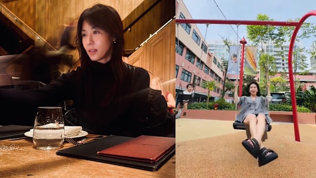 韩国女神河智苑现身狮城，New Bahru荡秋千童心未泯