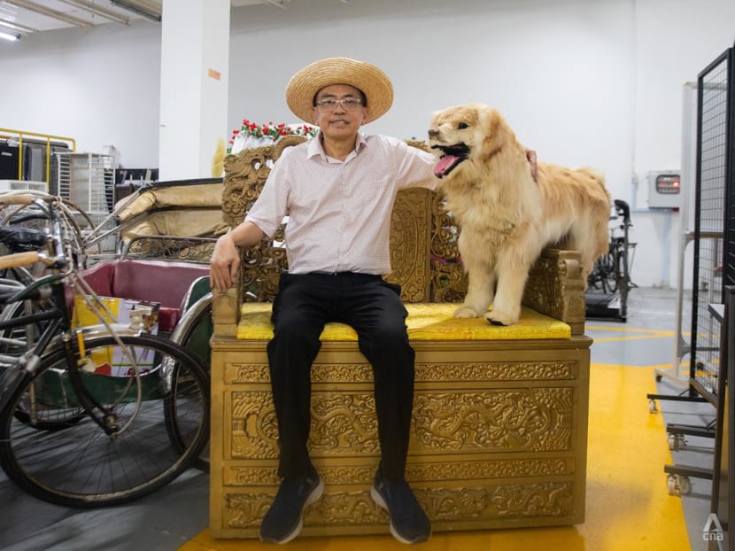 Behind-the-scenes tour of Mediacorp’s props storehouse: An emperor’s throne, a dog and even severed limbs