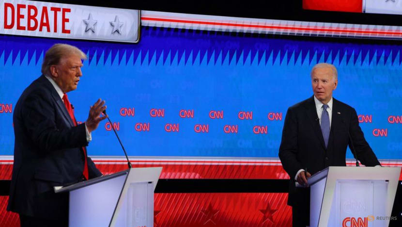 Biden falters as Trump unleashes barrage of falsehoods at first debate Biden falters as Trump unleashes barrage of falsehoods at first debate