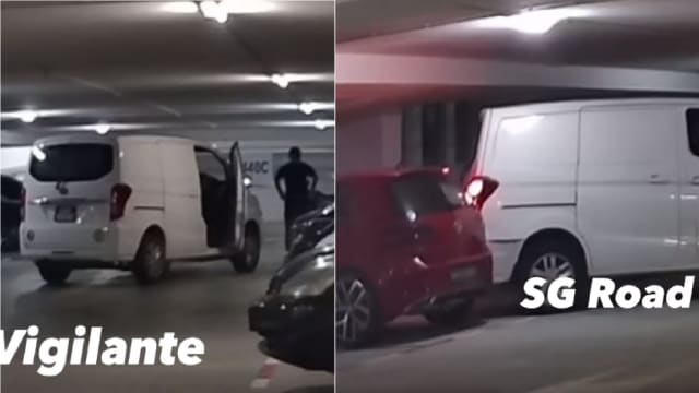 网传货车停车场内连撞三车 网民调侃：司机如玩碰碰车