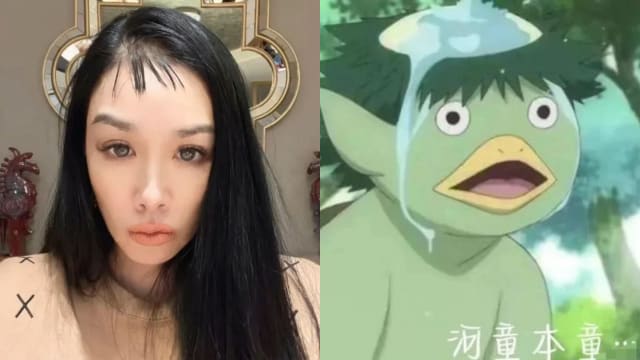 剪胎毛浏海“翻车”　钟丽缇自嘲像河童