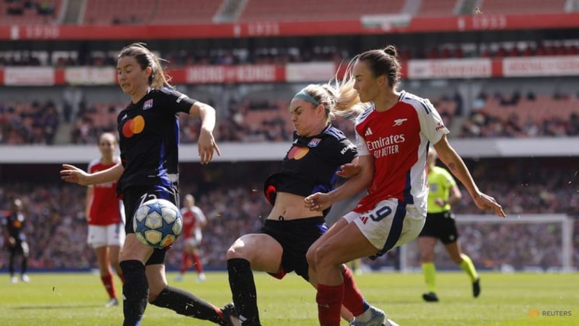 Lyon edge Arsenal 2-1 in first leg of women's Champions League semis