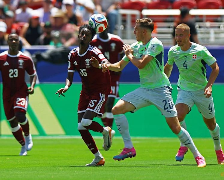 Qatar's top scorer Almoez on the bench, Swiss largely unchanged