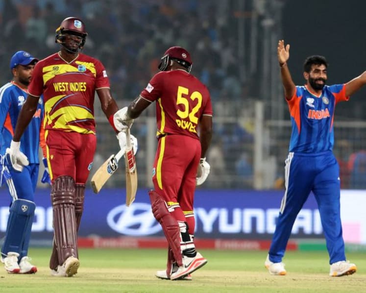Samson guides India to T20 World Cup semis in nervy win over West Indies