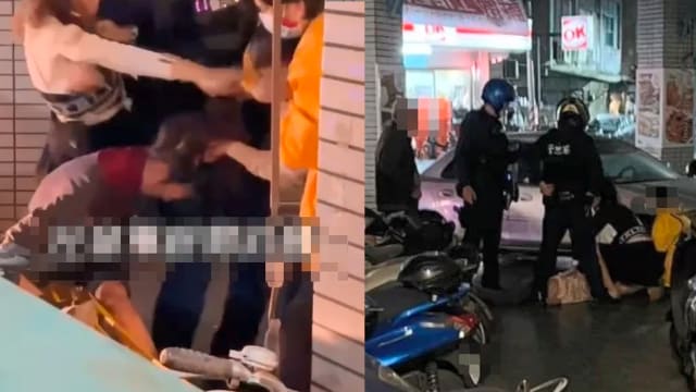 小三小四台湾街头扯发打架 争的竟是75岁风流老翁