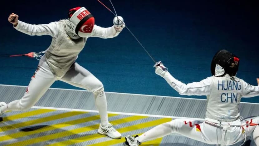 Pasukan lawan pedang 'foil' wanita SG kecundang di tangan China di peringkat suku akhir Sukan Asia