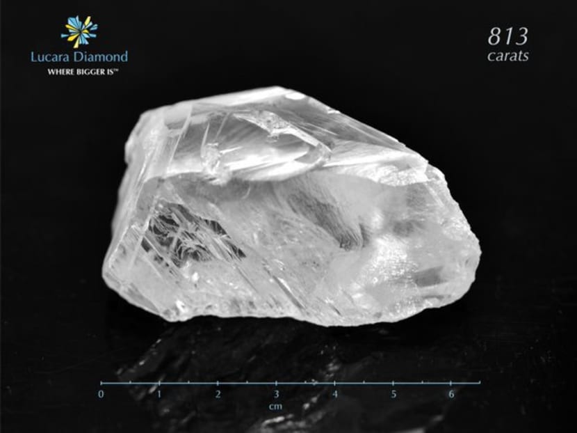 The 813-carat from Lucara Diamond fetched US$63 million (S$86 million). Photo: Lucaradiamond.com