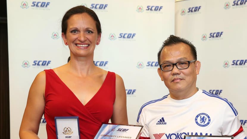 SCDF award for duo who saved boys from drowning