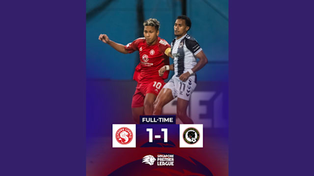 新加坡超级足球联赛：幼狮队1比1战平丹戎巴葛联队