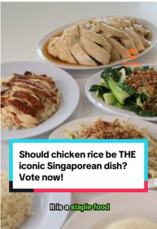 Is chicken rice THE evergreen iconic dish that best represents Singapore? Vote for the dish you think is quintessentially Singaporean at www.sg60makanculture.sg! #8dayseathawker #8dayseat #hawker #makanculture #chickenrice #sgfood #supportlocal 
