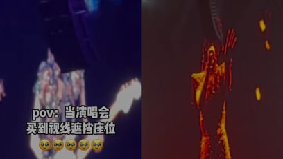 Giant Speakers Completely Block Fan's View Of G.E.M's Face On Jumbo Screen At M'sia Concert