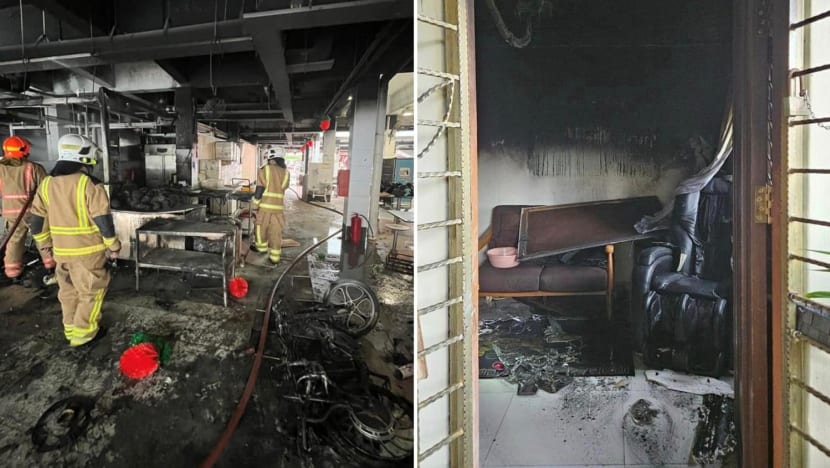 2 separate fire incidents caused by active mobility devices put out by SCDF in single day; 3 taken to hospital