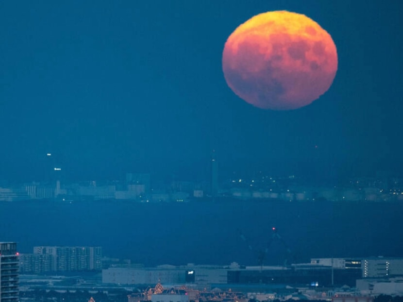 The moon over Tokyo on September 10, 2022.