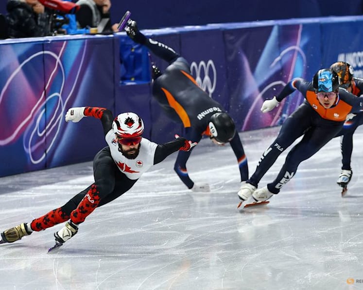 Short track-Canada's Dubois holds off Dutch brothers to win 500 metres