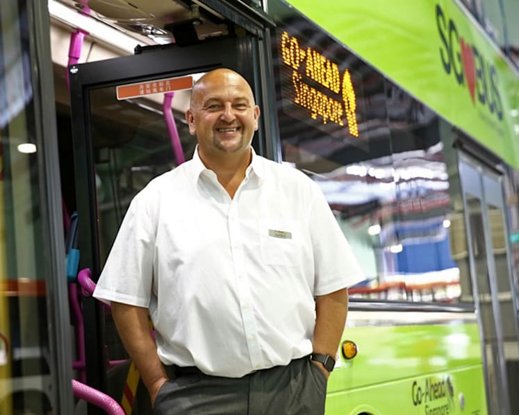 At the helm of Go-Ahead, ex-driver is raring to start