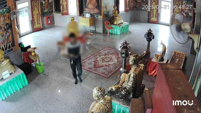 泰国男子偷庙宇香火钱被抓 住持：以社区服务赎过