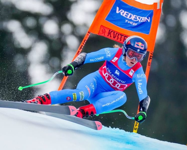 Alpine skiing-Italy's Goggia takes women's super-G World Cup Globe