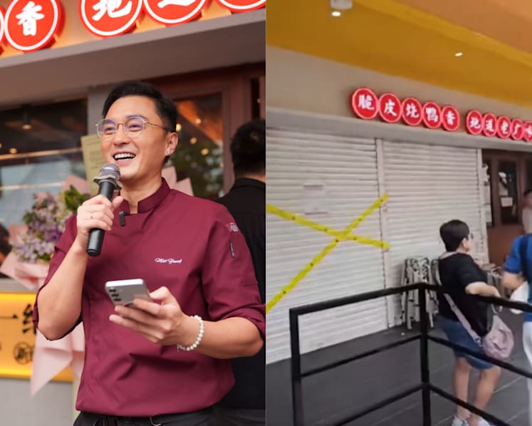 Actor Mat Yeung’s Malaysia roast meat restaurant temporarily closed 10 days after opening