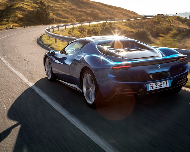 Taking on Italy’s famed Futa Pass in Tuscany in Ferrari’s first V6 Spider