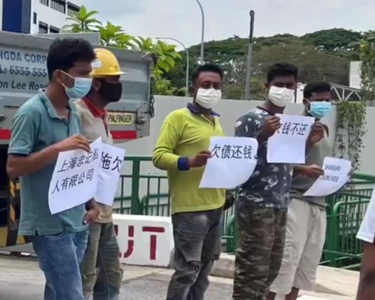 Police investigating 9 men over alleged illegal public assembly outside industrial building in Ang Mo Kio