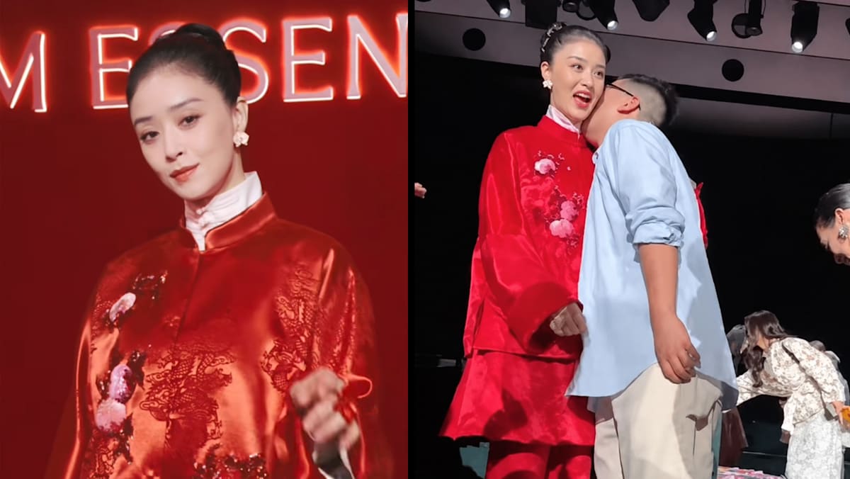 Chinese Actress Startled By Male Designer's Unexpected Neck Kiss; Internet Says He Crossed The Line