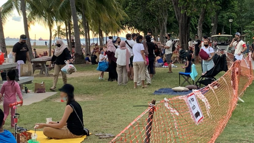 Sentosa, East Coast Park crowds show complacency 'may have set in', says Masagos who warns of increased enforcement