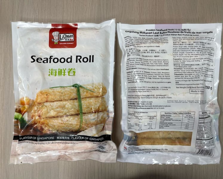 SFA recalls Li Chuan’s seafood roll from Vietnam over undeclared egg allergen