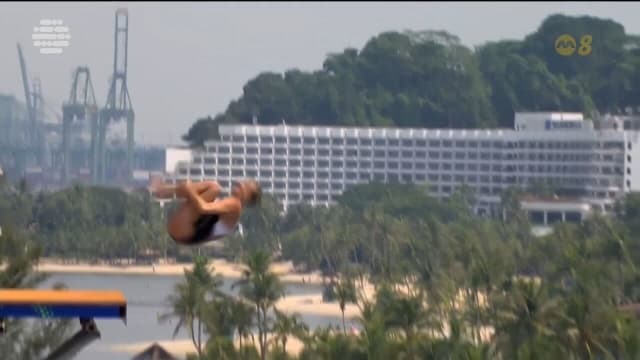高台跳水项目进行第二天预赛 罗马尼亚选手和澳洲选手晋级决赛