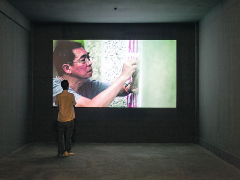 Indonesian artist FX Harsono, seen here in his 2013 video work Pilgrimage To History, became the first recipient of the Joseph Balestier Award for the Freedom of Arts, jointly given by Art Stage Singapore and the US Embassy in Singapore. Photo courtesy of the artist.