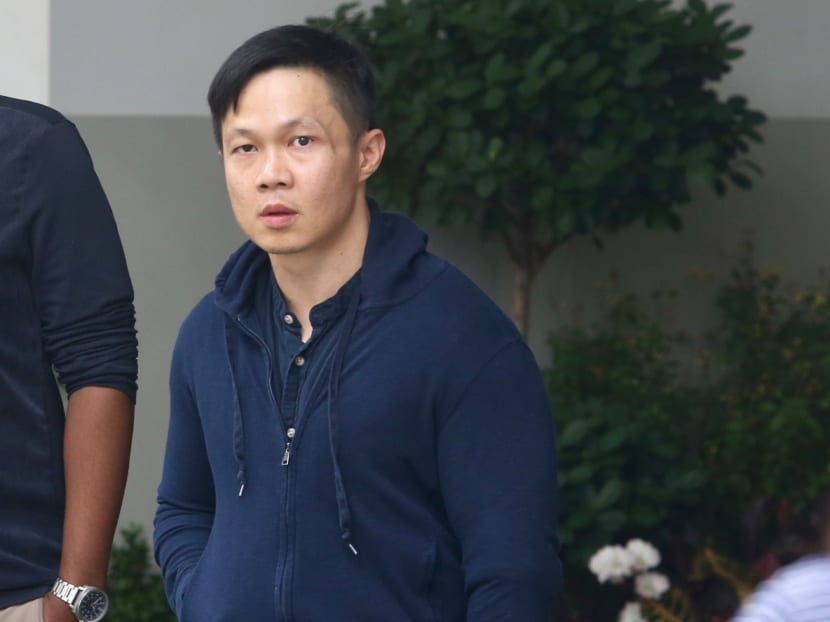 Karl Liew leaving State Court in 2018.