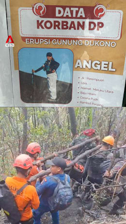 Rescuers at Mount Dukono recover body; 2 Singaporeans remain missing