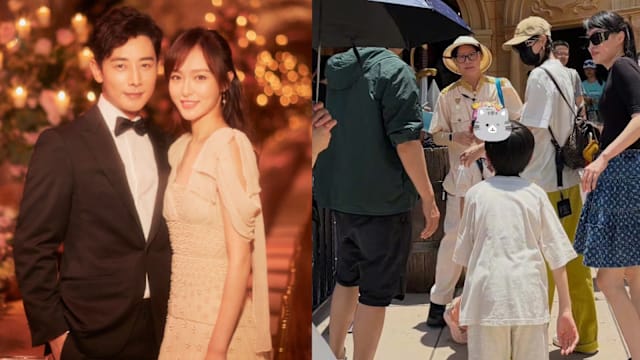 罗晋、唐嫣携女游新加坡环球影城，粉碎离婚传闻