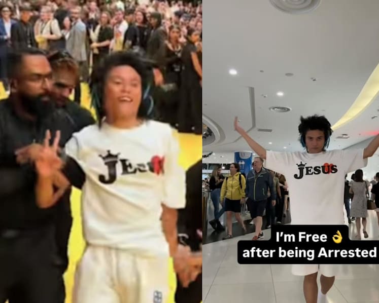 Man who rushed at Ariana Grande at Wicked: For Good event in Singapore brags 'I'm free' after being removed from venue