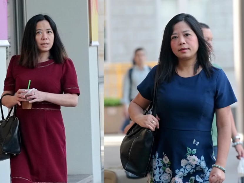 Tang Lei (left) and Tang Bei (right), the twin sisters in the Simei Green condo incident, at the Supreme Court on July 3, 2019. Tang Lei (left) and Tang Bei (right), the twin sisters in the Simei Green condo incident, at the Supreme Court on July 3, 2019.