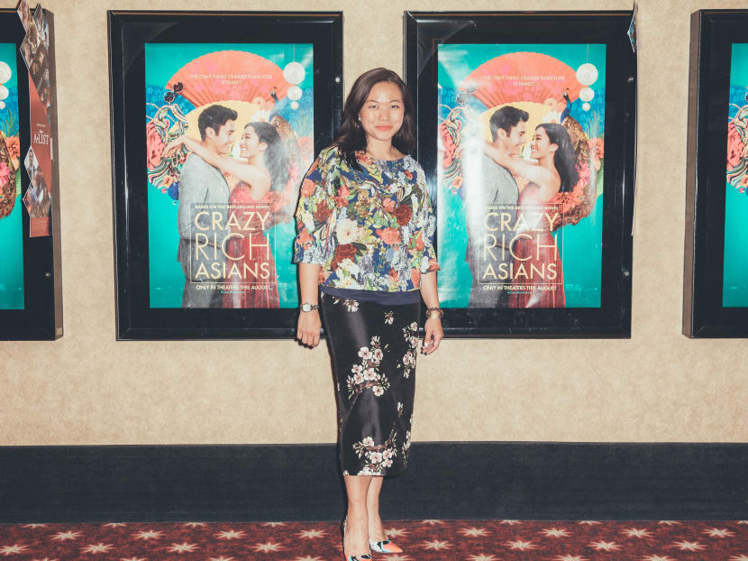 Screenwriter Adele Lim outside a VIP screening of "Crazy Rich Asians" in Los Angeles, Aug 8.