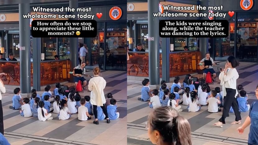 Sweet Busker Sings For Preschool Kids At Paya Lebar MRT Station, Internet Wants To Know Who She Is Sweet Busker Sings For Preschool Kids At Paya Lebar MRT Station, Internet Wants To Know Who She Is