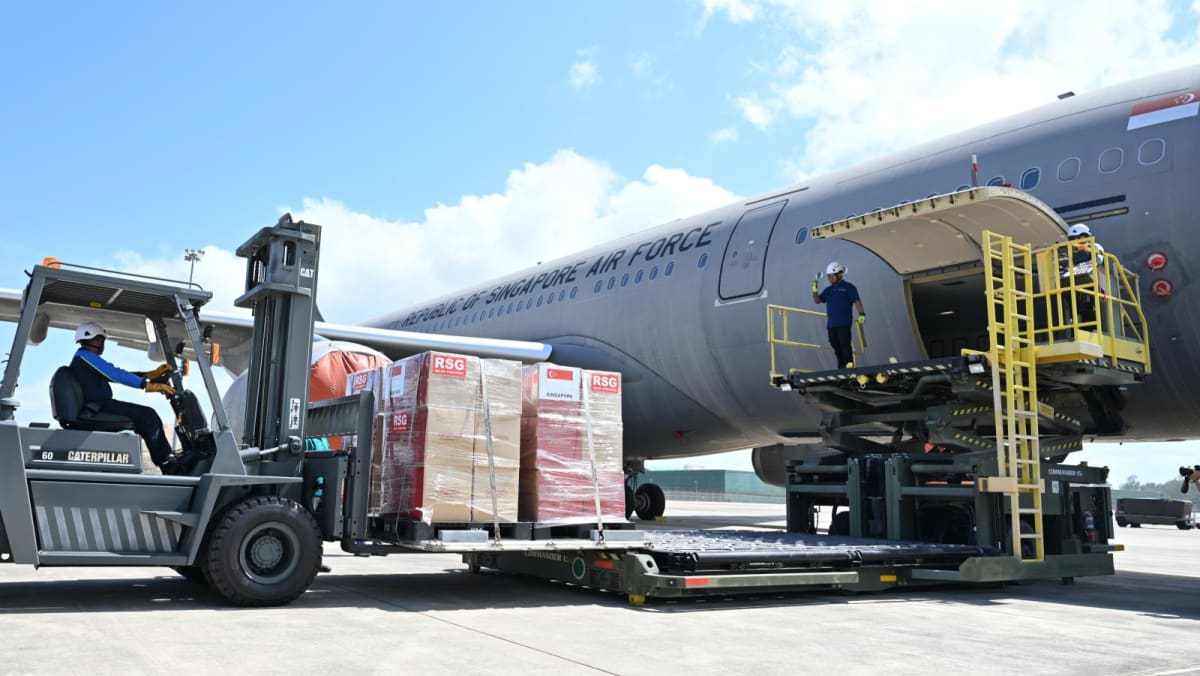 RSAF plane carrying 7th tranche of humanitarian aid for Gaza leaves Singapore