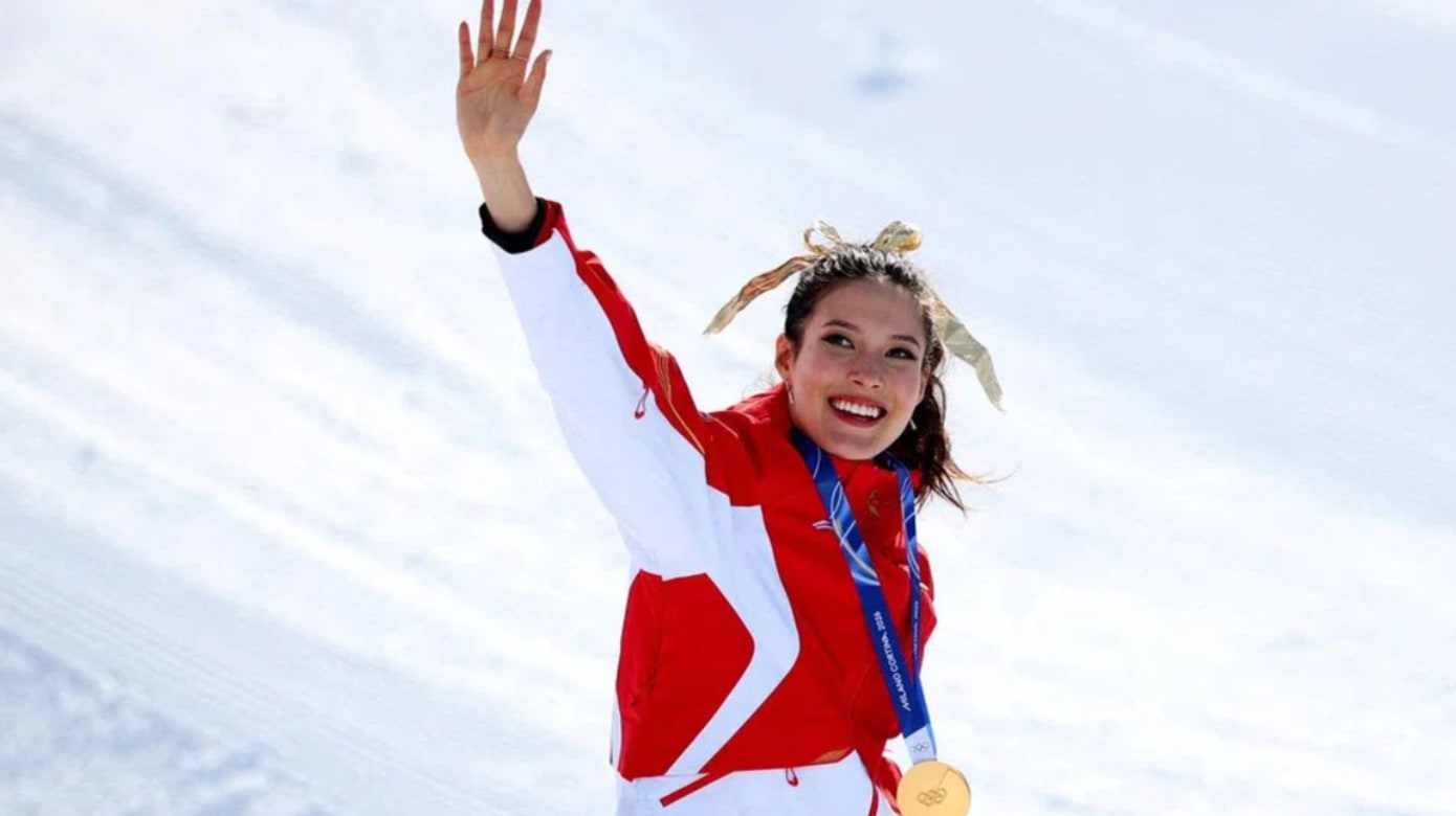 两届冬奥六奖牌 谷爱凌：真的不可思议 为自己自豪