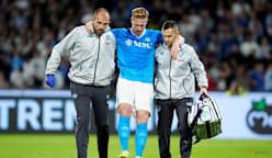Napoli's De Bruyne sidelined with thigh injury