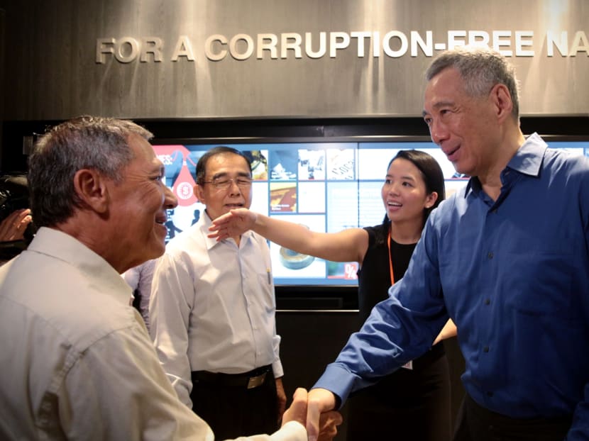 PM Lee Hsien Loong at official opening of the Corrupt Practices Reporting Centre on June 6, 2017. Photo: Jason Quah/TODAY