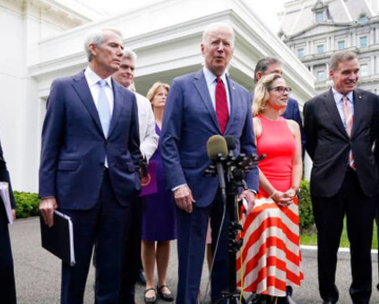 'We have a deal': Biden announces infrastructure agreement