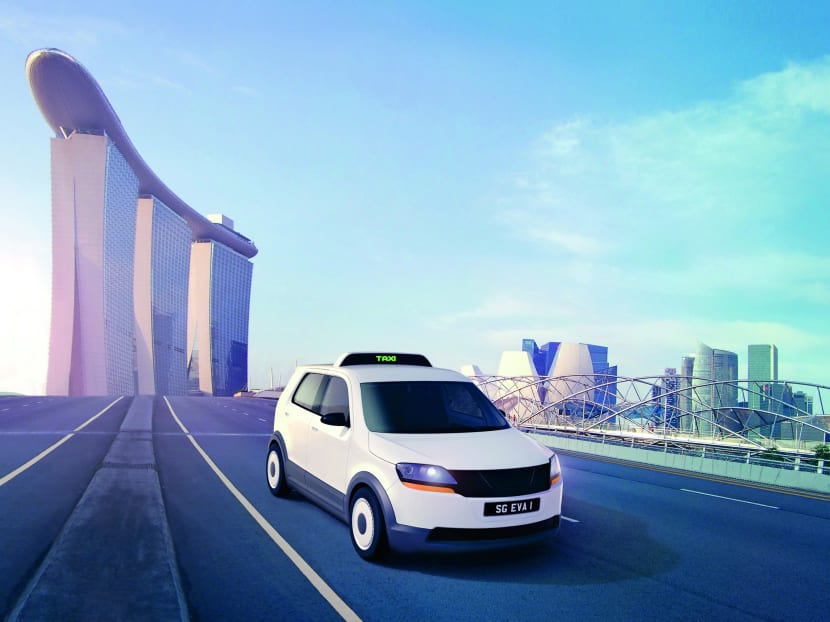 An artist's rendering of the EVA prototype taxi. Photo: TUM CREATE