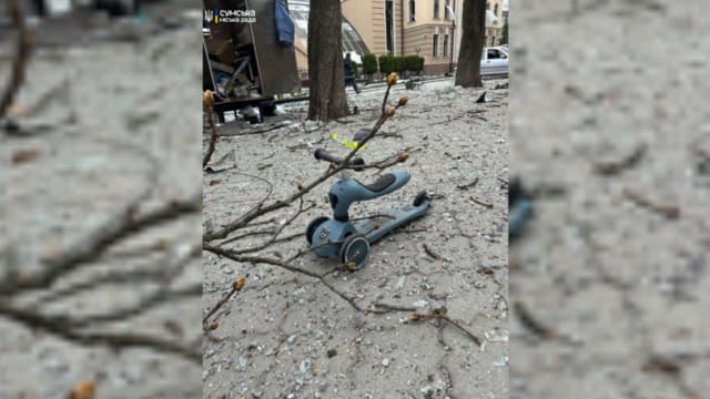 俄军导弹袭击乌克兰苏梅市 造成严重伤亡