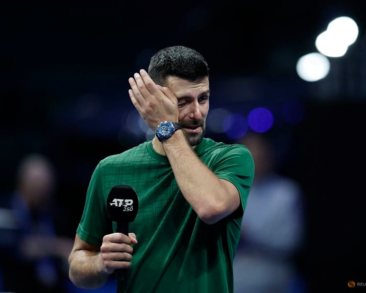 Djokovic in tears after tribute to late coach Pilic in Athens