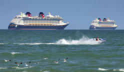 Disney cruise ship rescue team saves girl and father after overboard fall