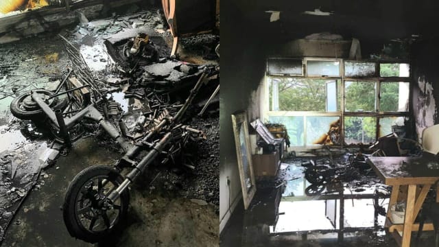 疑代步工具充电酿大火 盛港50名住户紧急疏散三人送院