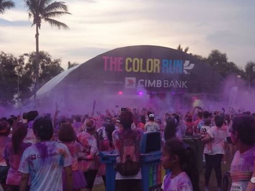 File photo of the Color Run race in Singapore. Photo: Elizabeth Khor